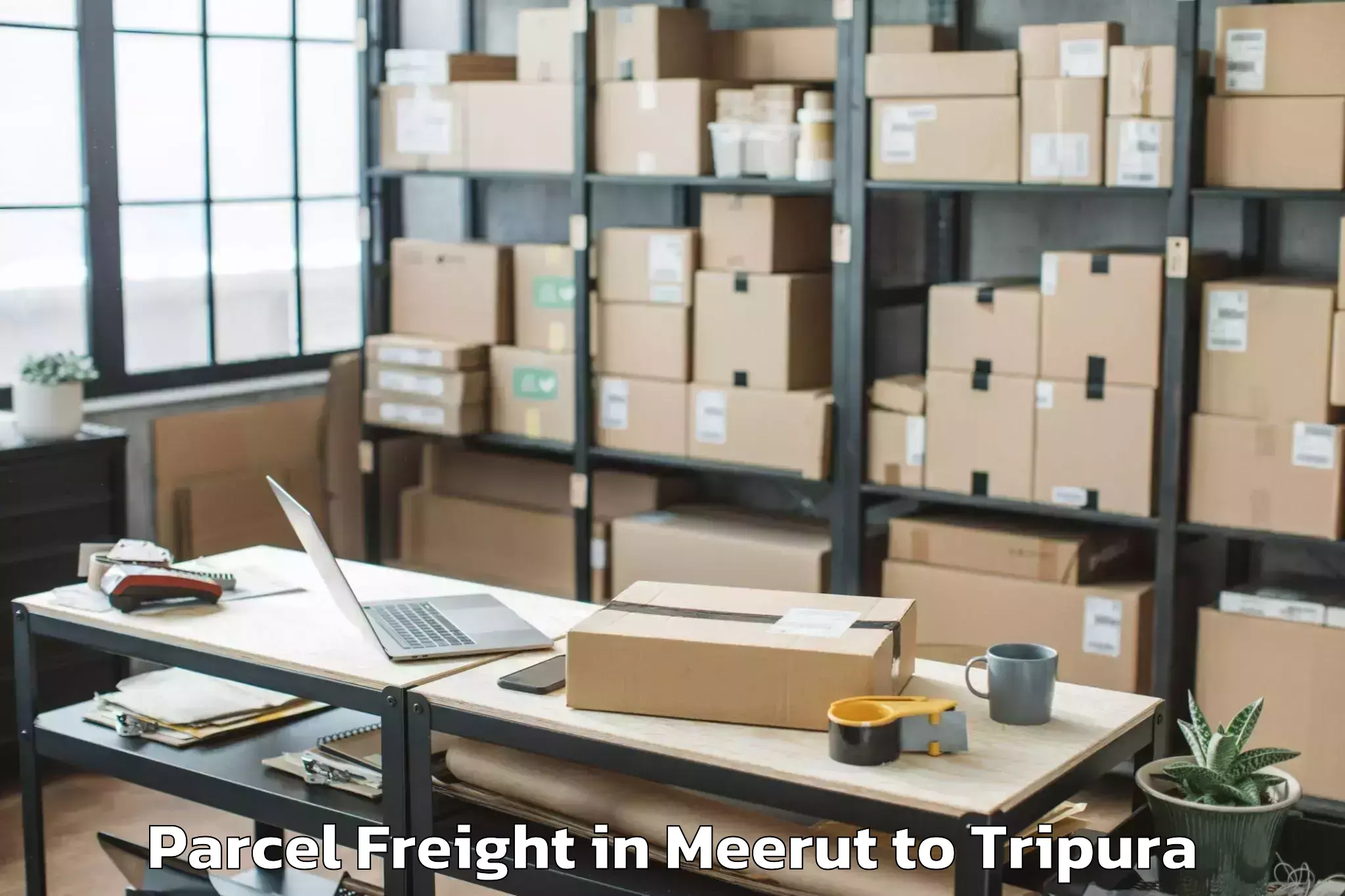 Meerut to Melaghar Parcel Freight